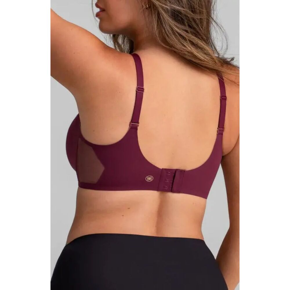 Honeylove Fig Crossover Wireless Bra Womens 38D / DD(E)